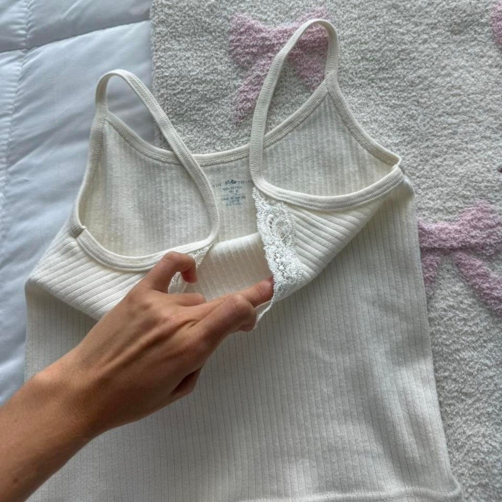 Brandy Melville cream lace tank top‎ - Picture 6 of 6